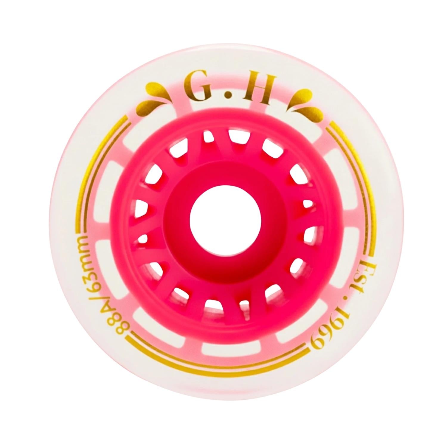 GH Jello  Pu Transparent With Colorful Core Wheels (88A x 63mm.)