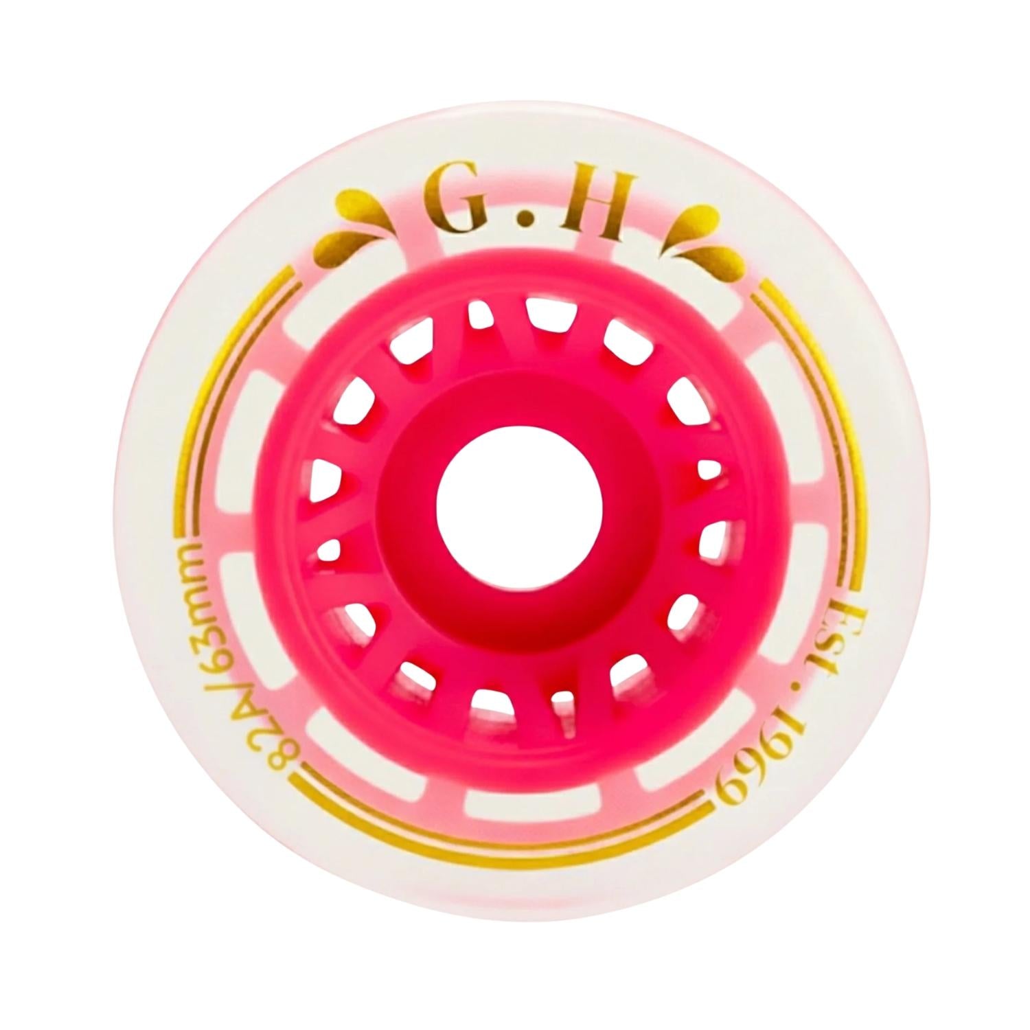 GH Jello High Rebound Pu Transparent With Colorful Core Wheels  (82A x 63mm.)