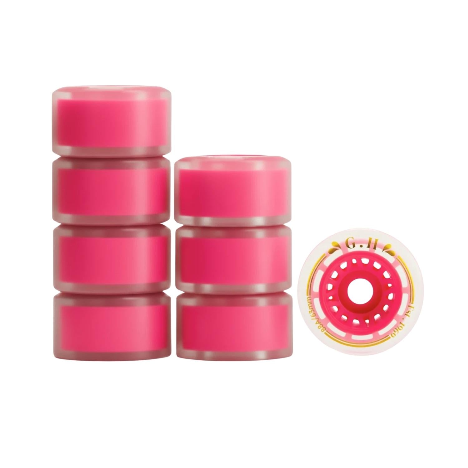 GH Jello  Pu Transparent With Colorful Core Wheels (88A x 63mm.)