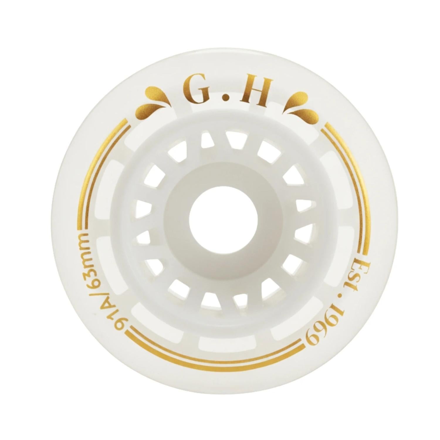 GH Jello  Pu Transparent With Colorful Core Wheels (91A x 63mm.)
