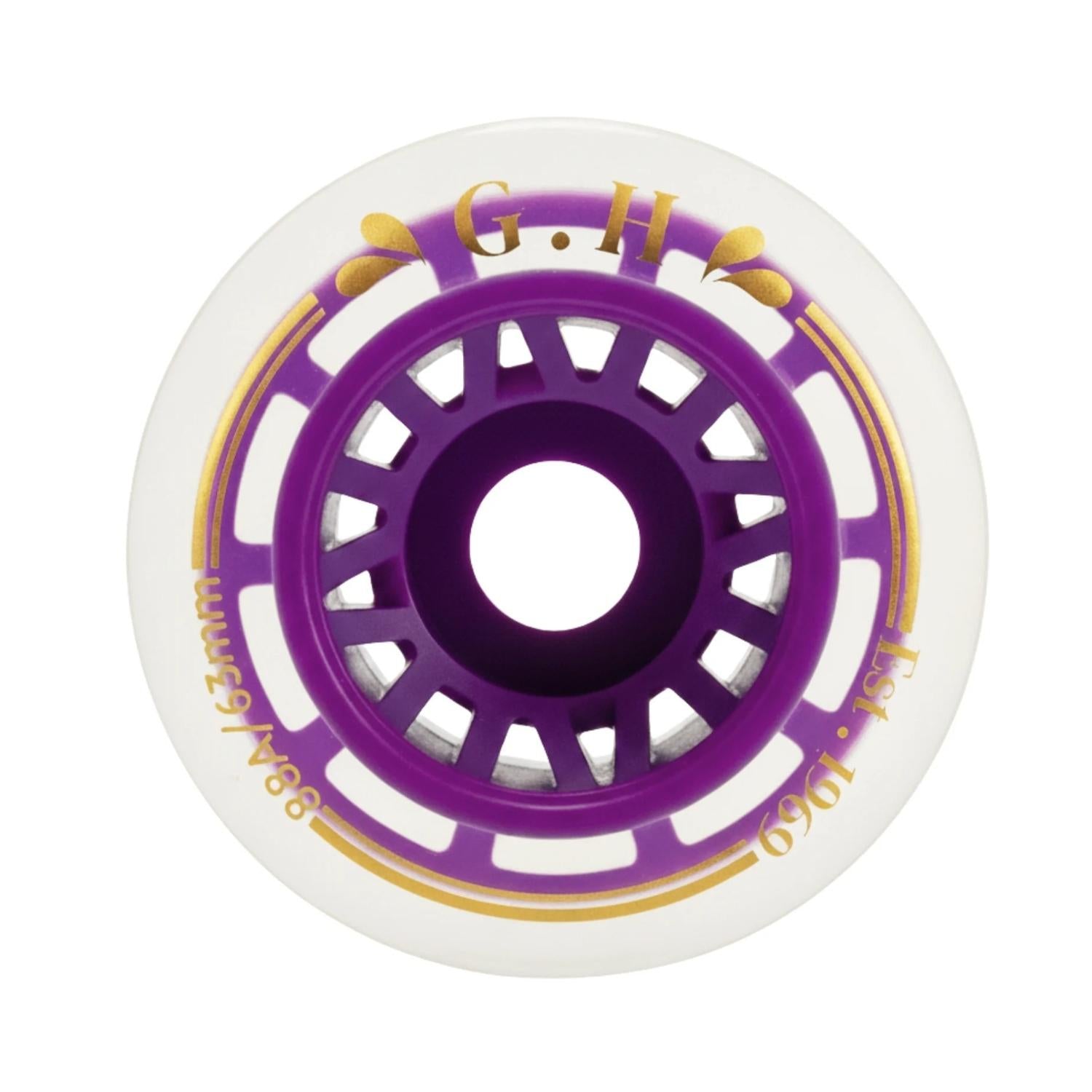 GH Jello  Pu Transparent With Colorful Core Wheels (88A x 63mm.)