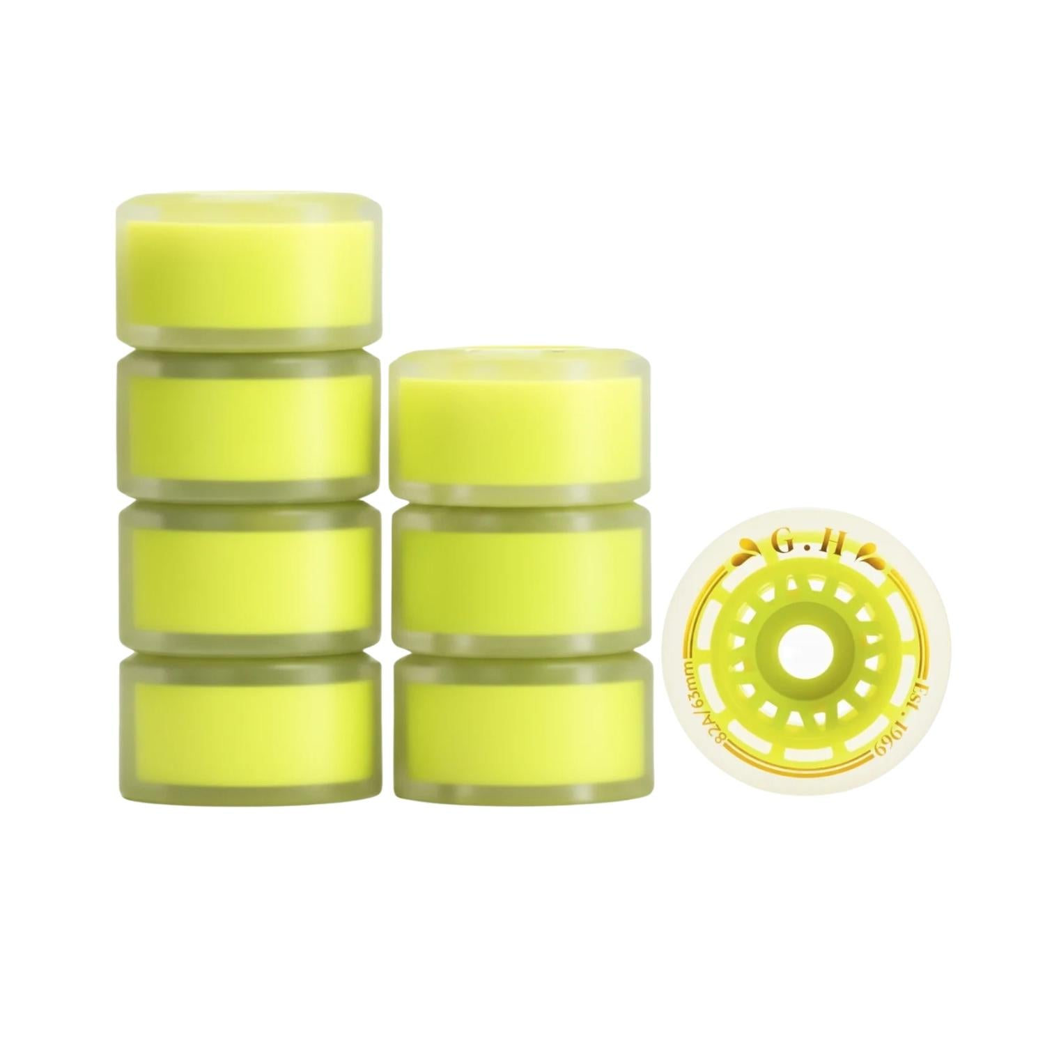 GH Jello High Rebound Pu Transparent With Colorful Core Wheels  (82A x 63mm.)