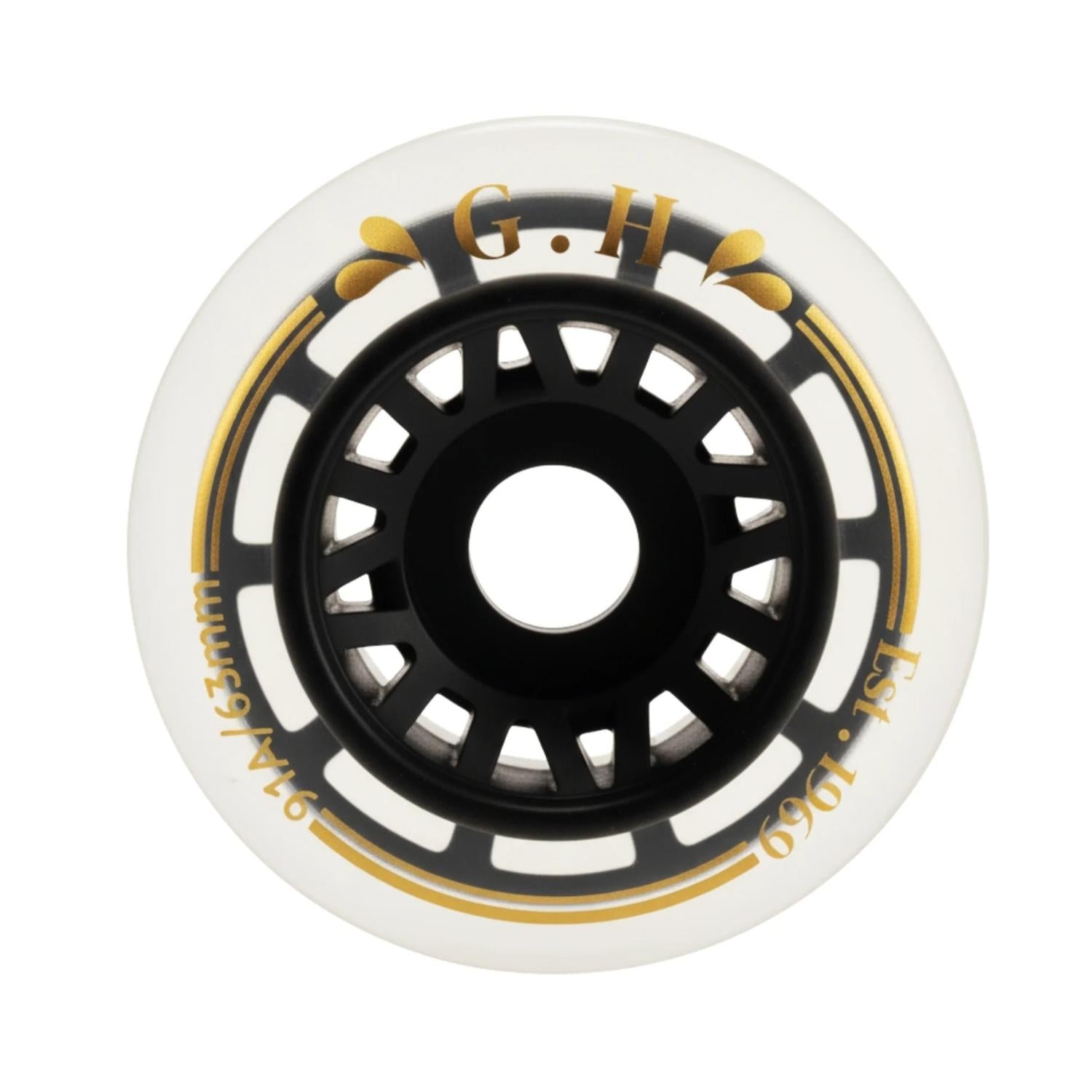 GH Jello  Pu Transparent With Colorful Core Wheels (91A x 63mm.)