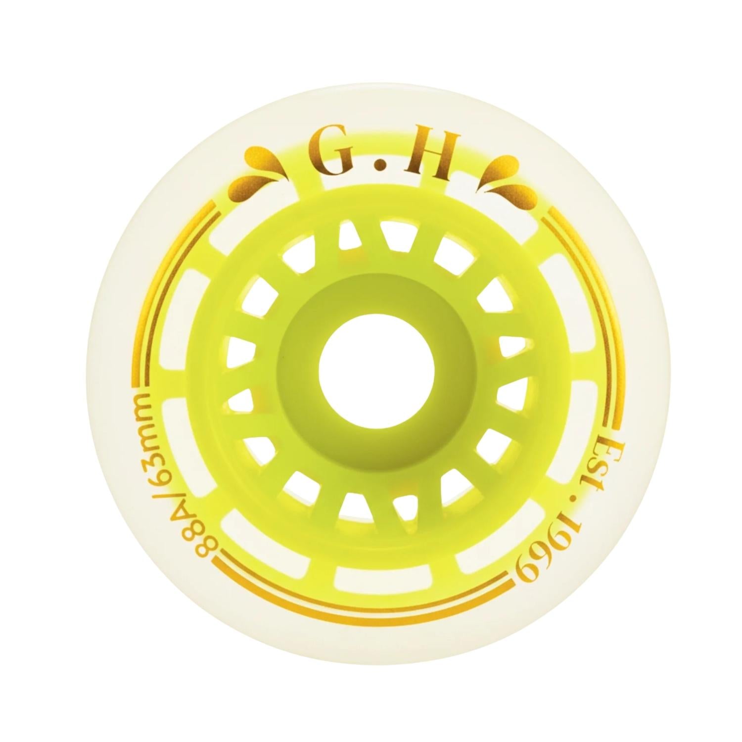 GH Jello  Pu Transparent With Colorful Core Wheels (88A x 63mm.)