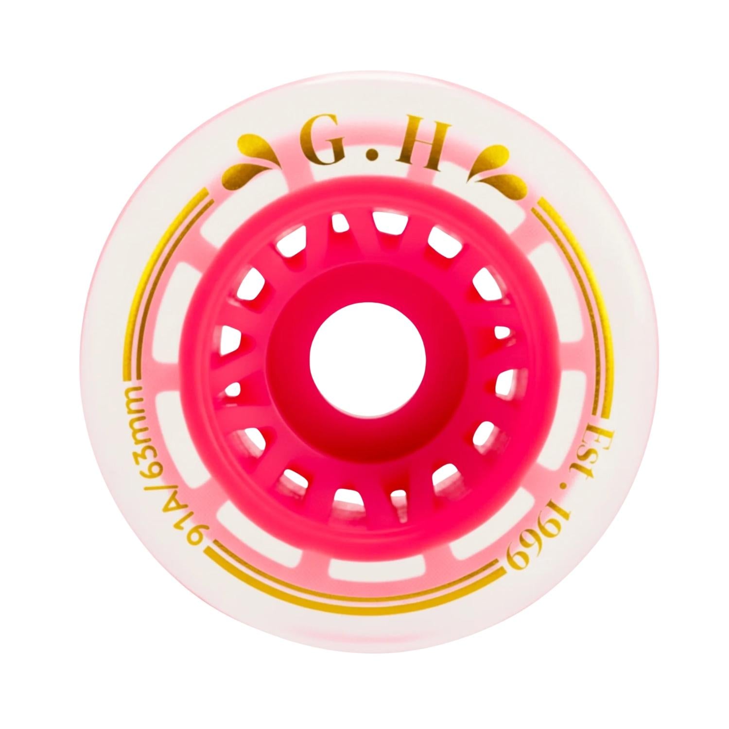 GH Jello  Pu Transparent With Colorful Core Wheels (91A x 63mm.)