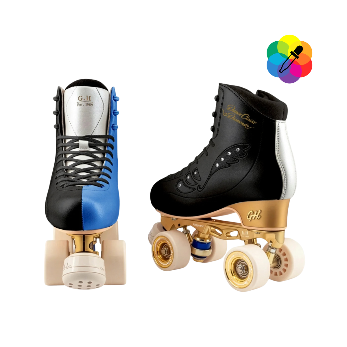 Dance Classic Diamond Color Jam Roller Skates  (Medium)