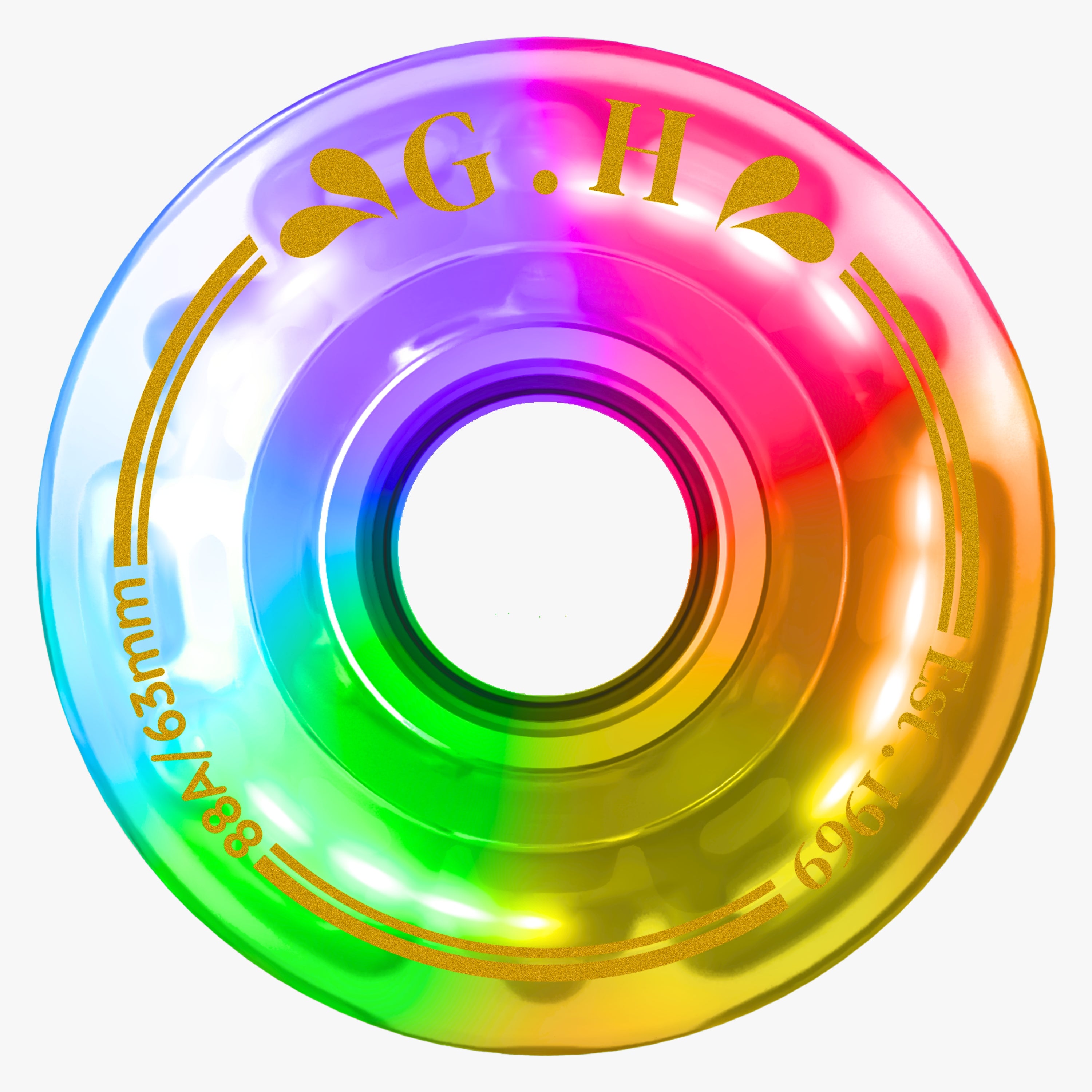 GH Spectrum Pu Gradient Light Up Transparent Wheels (88A/91A/94A x 63mm.)