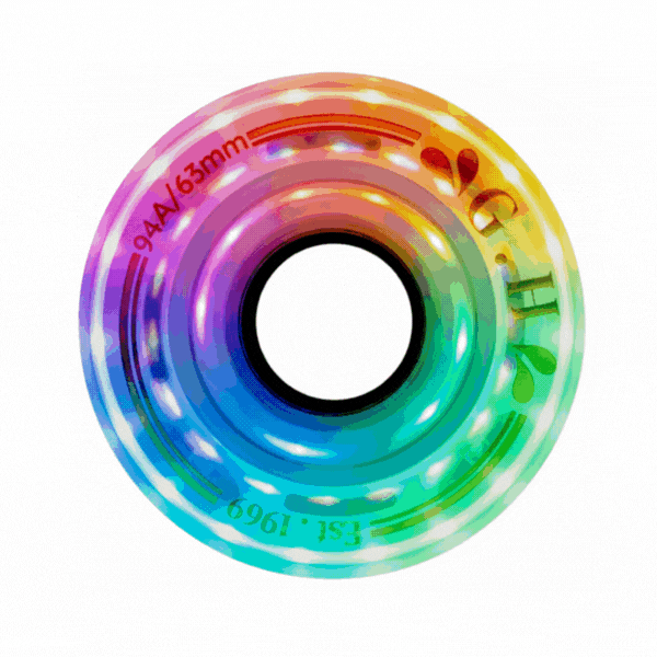 GH Spectrum Pu Gradient Light Up Transparent Wheels (88A/91A/94A x 63mm.)