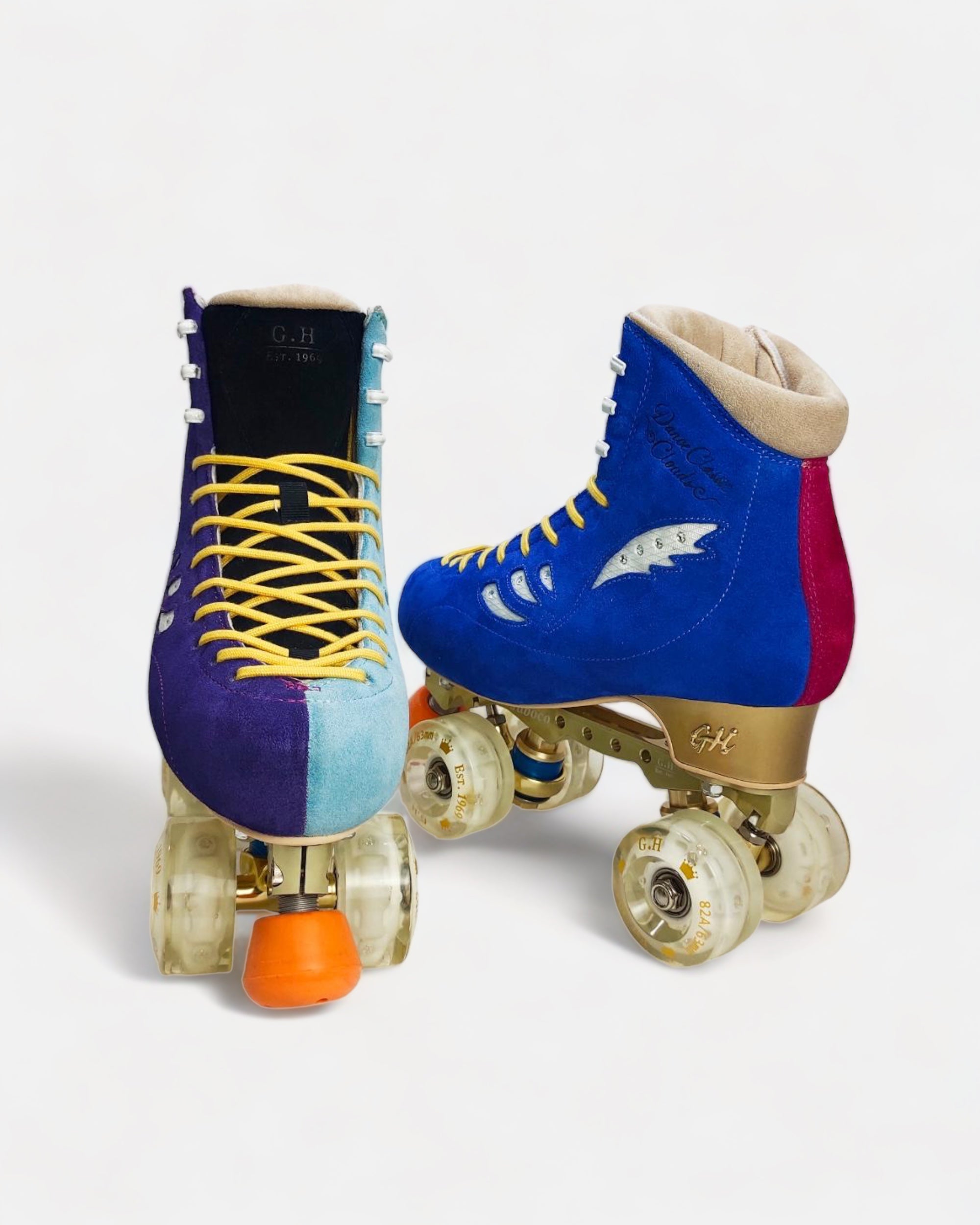 Dance classic clouds quad roller skates (flexible boots SR15) (Vanguard or Jaboco frame) Color Jam