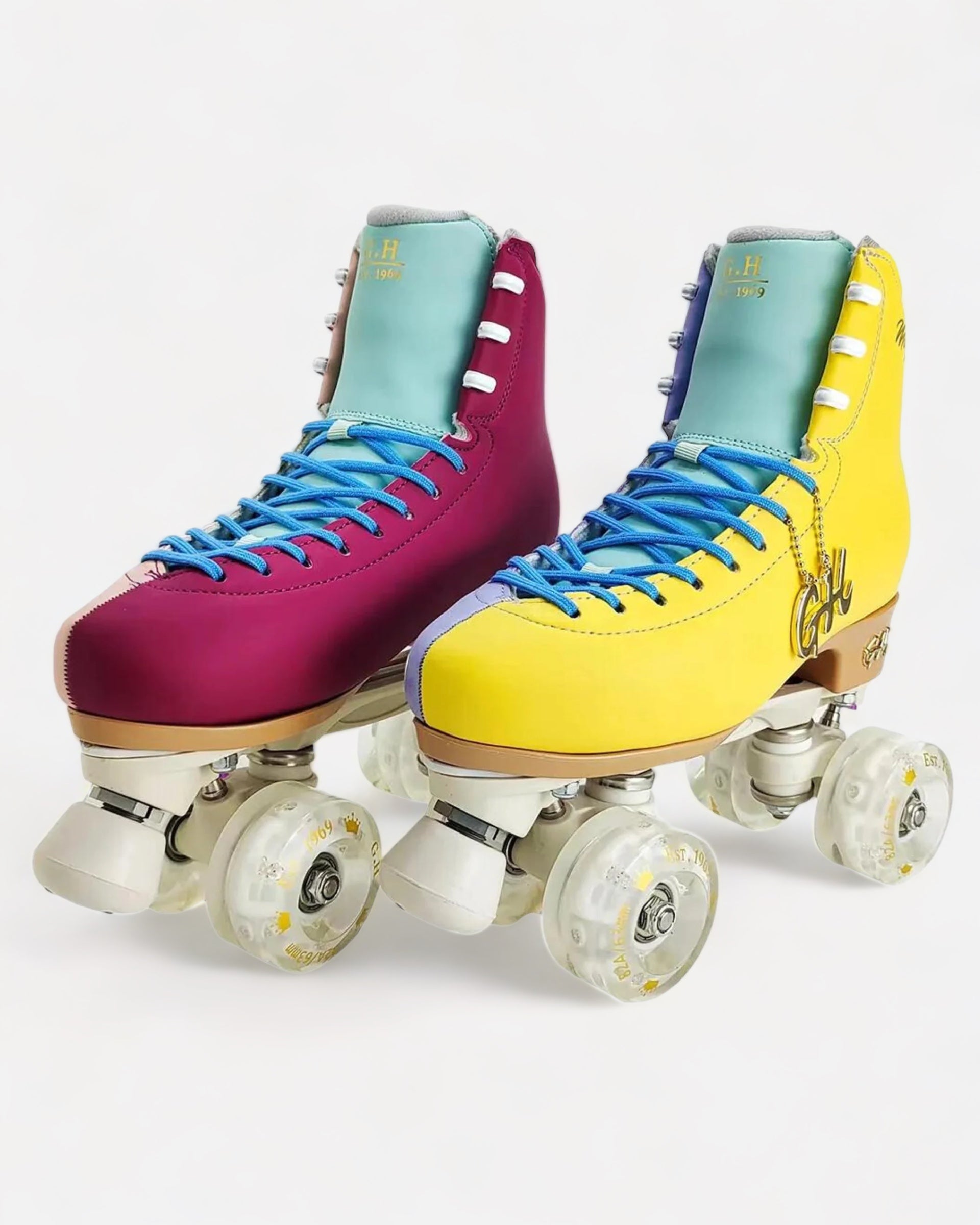 Magic Quad Roller Skates(vegan leather）Color Jam