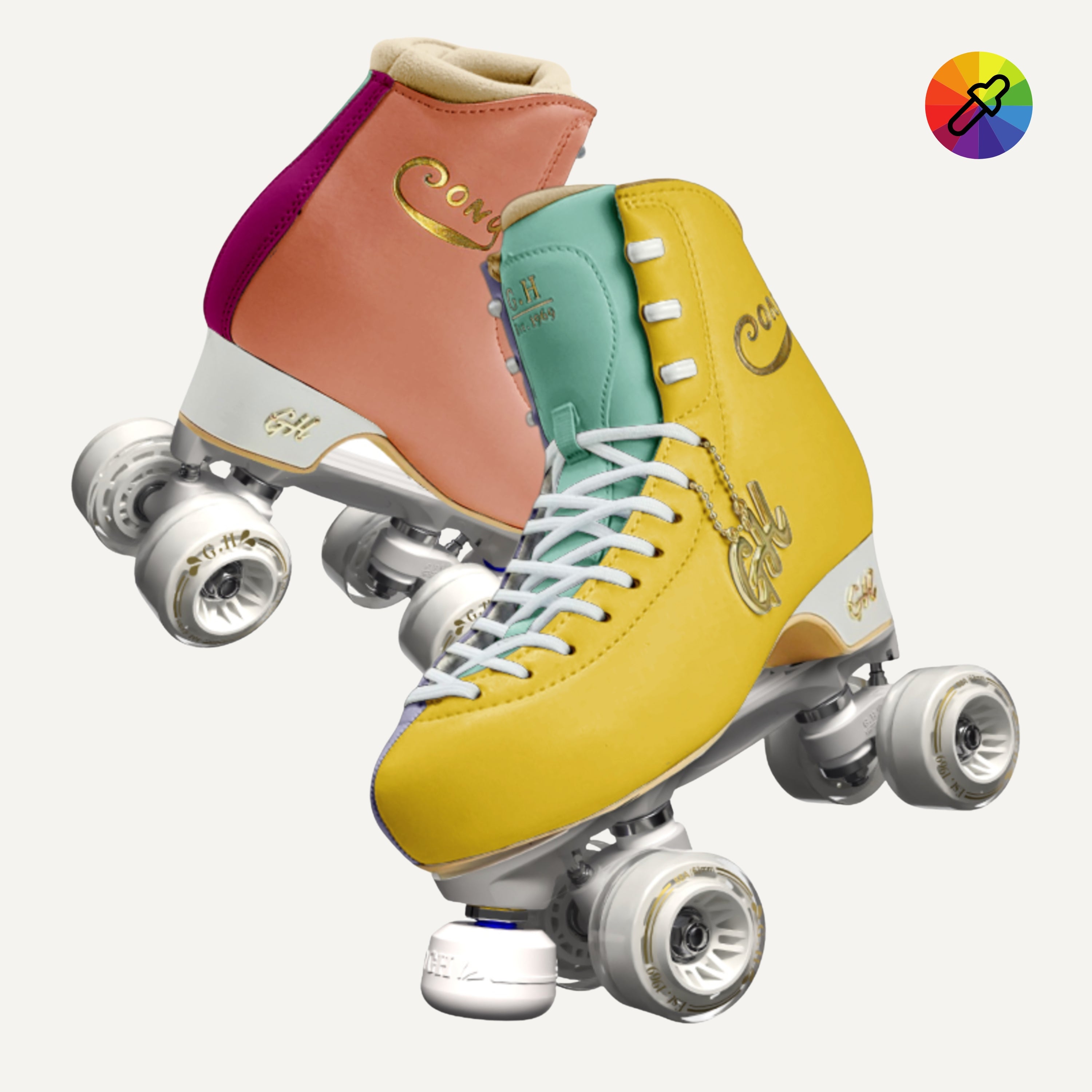 Street Pony Quad Roller Skates Color Jam