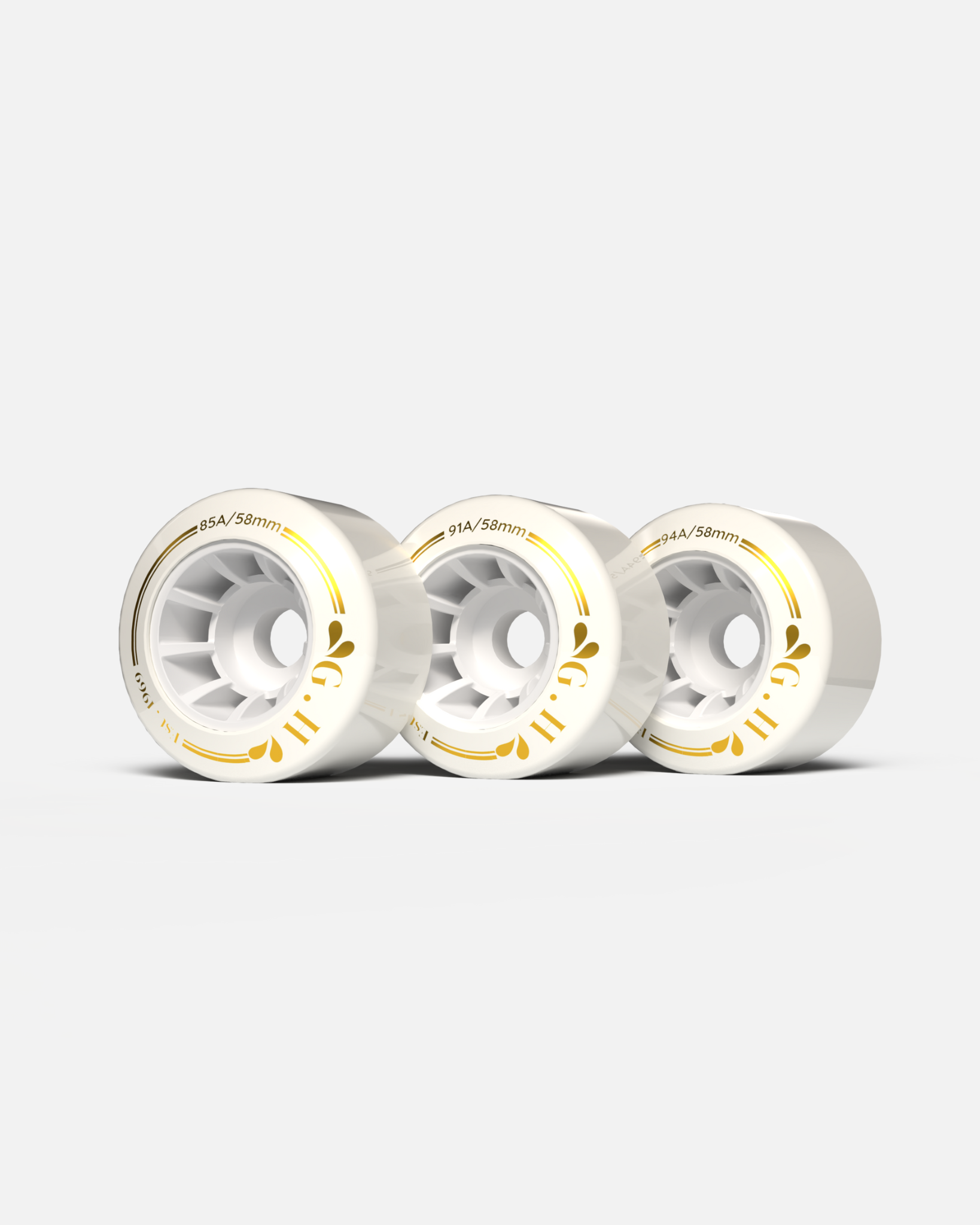 High Rebound Pu Quad Roller Skates Wheel 85A / 91A