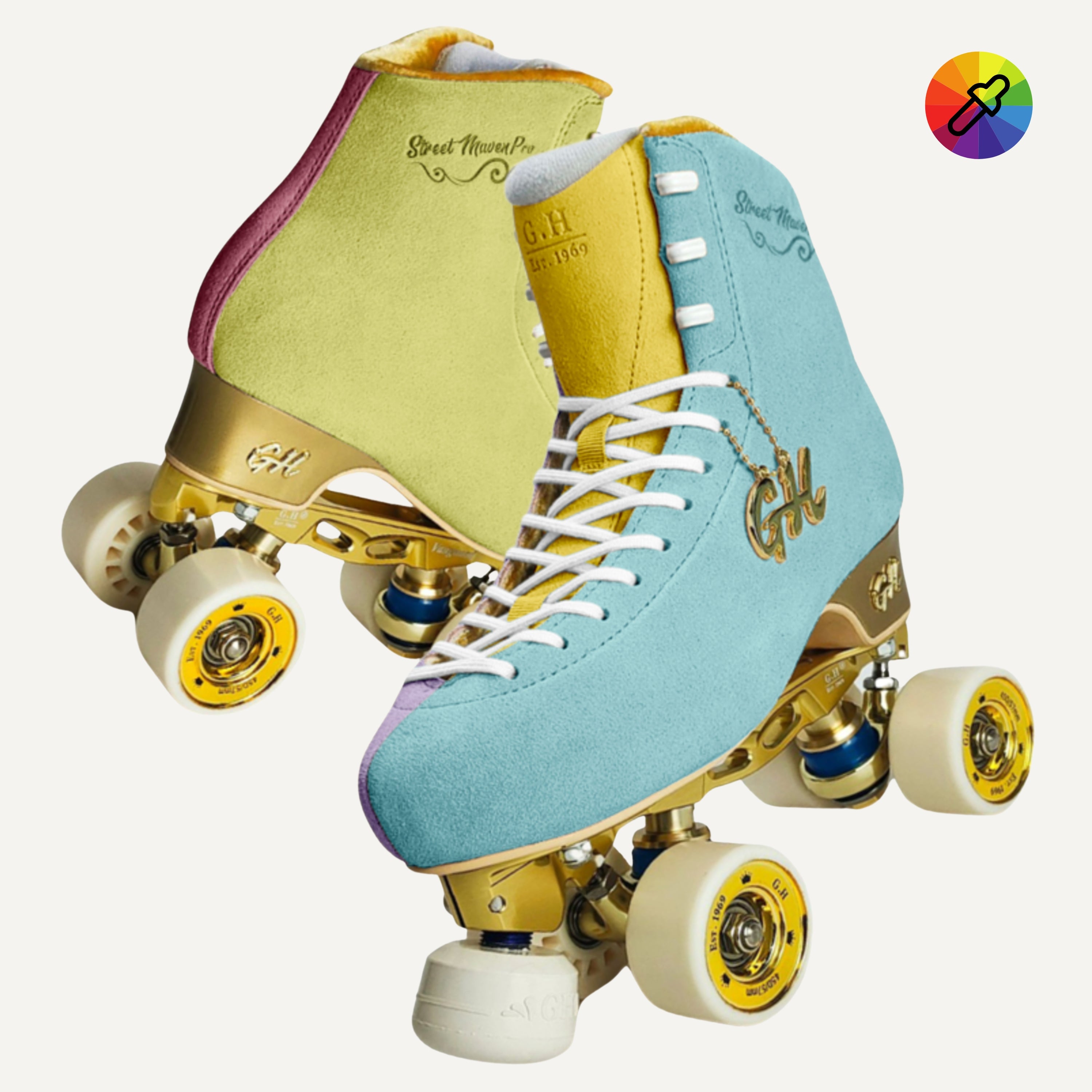 Street Maven Pro Quad Roller Skates Color Jam