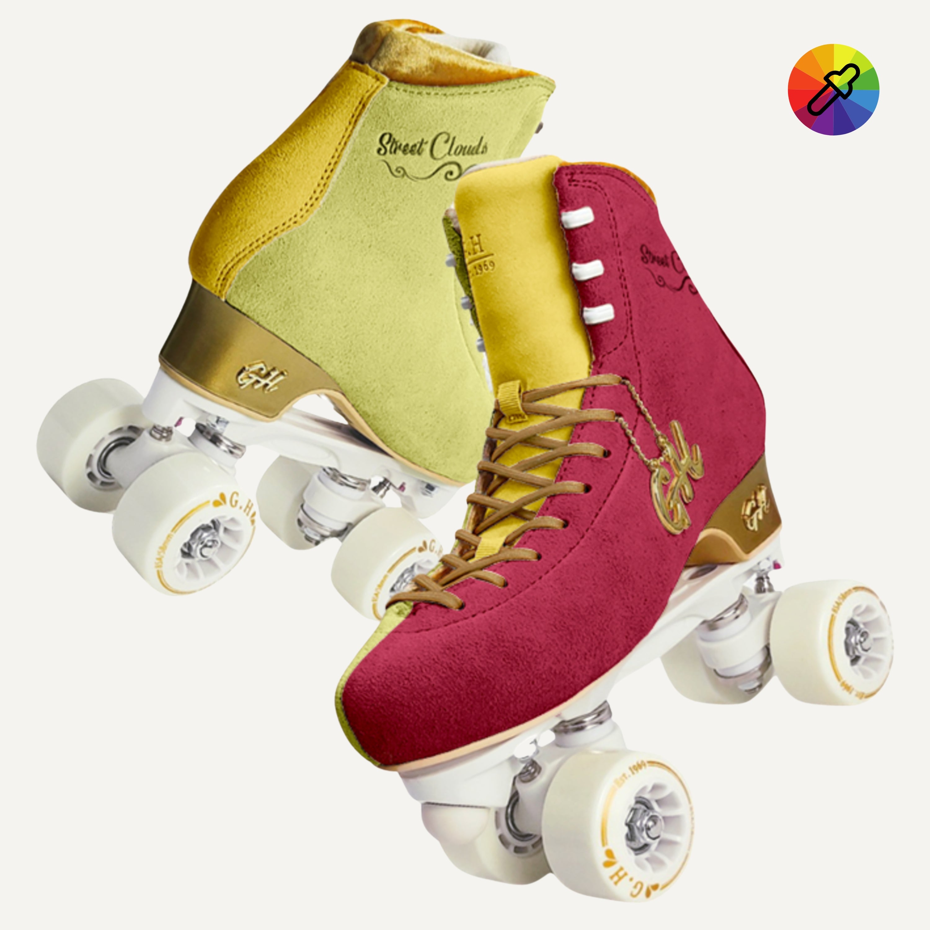 Street Clouds Quad Roller Skates Color Jam