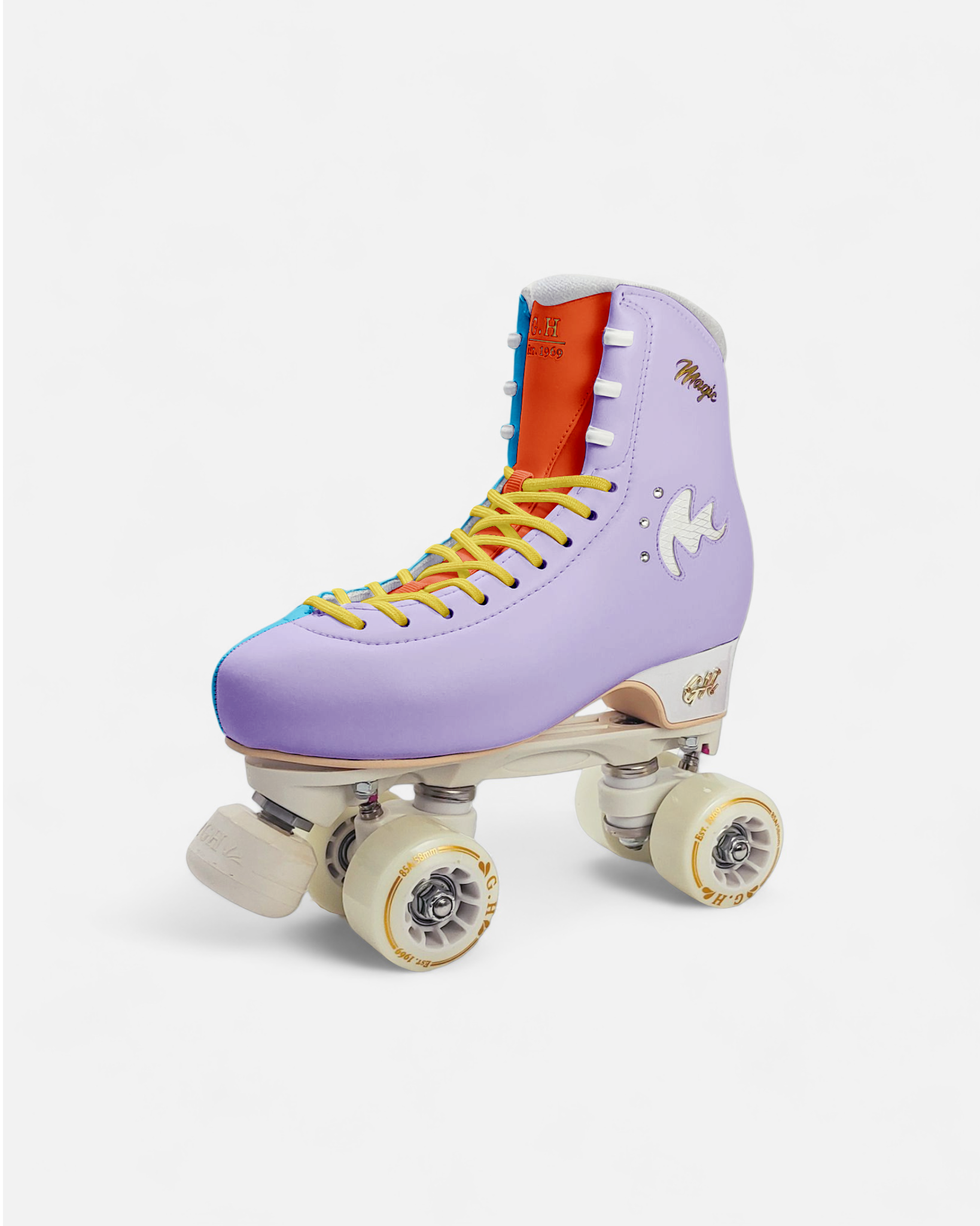 Magic Quad Roller Skates(vegan leather）Color Jam