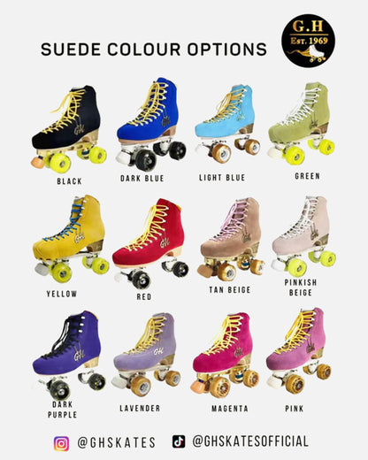 Dance classic clouds quad roller skates (flexible boots SR15) (Vanguard or Jaboco frame) Color Jam
